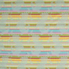 French Multi-Color Striped Paisley Polyester Woven French Multi-Color Striped Paisley Polyester Woven