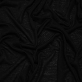 Lightweight Polyester Jersey Made in Italy – Black – Deadstock Lightweight Polyester Jersey Made in Italy – Black – Deadstock