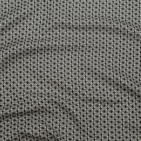 Pelican and Black Olive Geometric Reversible Polyester Jacquard Pelican and Black Olive Geometric Reversible Polyester Jacquard