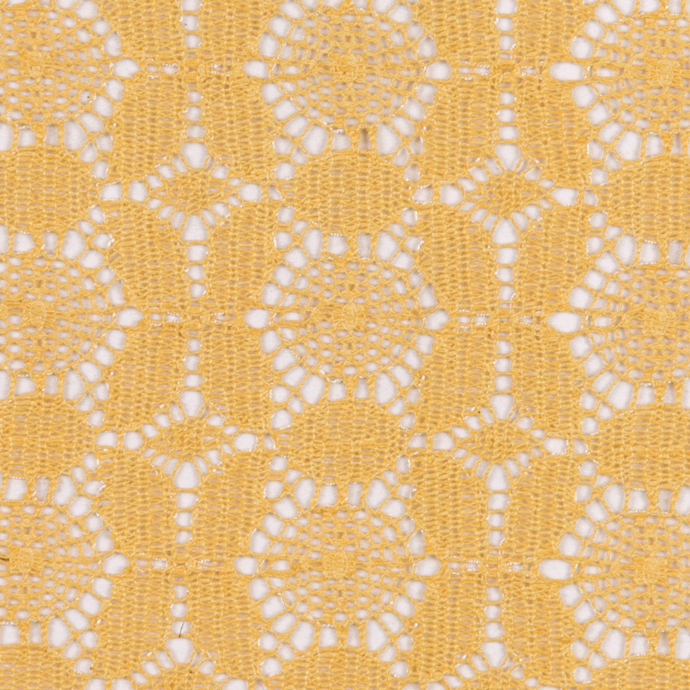 Marigold Floral Polyester Lace Marigold Floral Polyester Lace