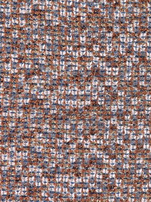 Famous NYC Designer Metallic Copper/Gray/Blue Novelty Woven Famous NYC Designer Metallic Copper/Gray/Blue Novelty Woven