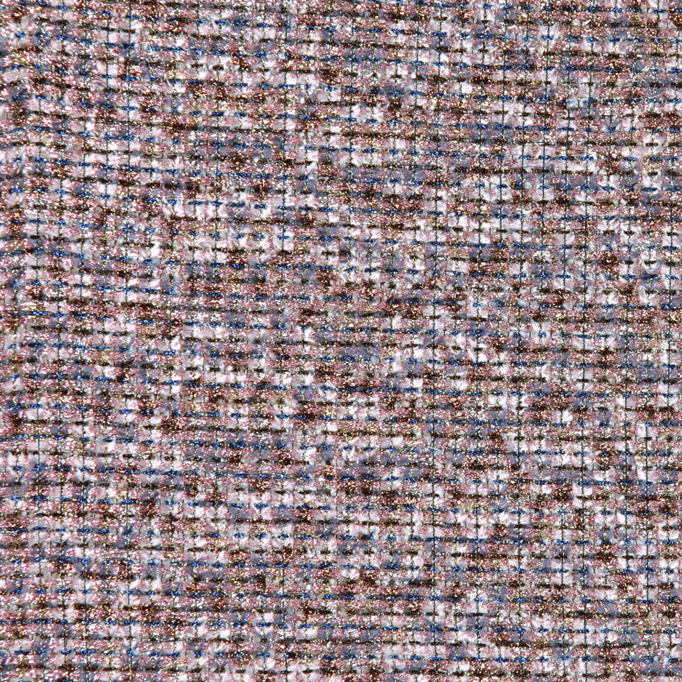 Famous NYC Designer Metallic Copper/Pink/Blue Novelty Woven Famous NYC Designer Metallic Copper/Pink/Blue Novelty Woven