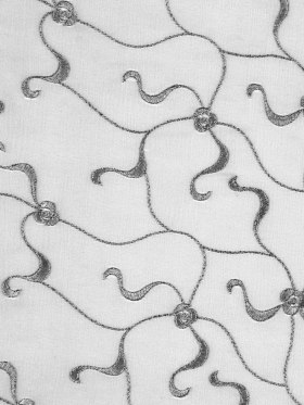Iridescent Gray Floral Embr & Eyelet Iridescent Gray Floral Embr & Eyelet