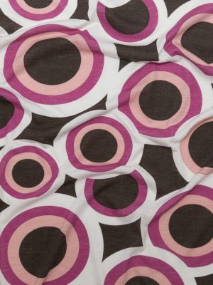 Wren, Mellow Rose and Magenta Haze Geometric Printed Polyester Jersey Wren, Mellow Rose and Magenta Haze Geometric Printed Polyester Jersey