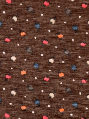 Italian Carob Brown Printed Tissue-Weight Jersey Italian Carob Brown Printed Tissue-Weight Jersey