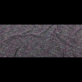 Black, Orchid Smoke and Blue Fog Slubbed Polyester Tweed Black, Orchid Smoke and Blue Fog Slubbed Polyester Tweed