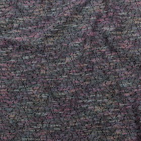 Black, Orchid Smoke and Blue Fog Slubbed Polyester Tweed Black, Orchid Smoke and Blue Fog Slubbed Polyester Tweed
