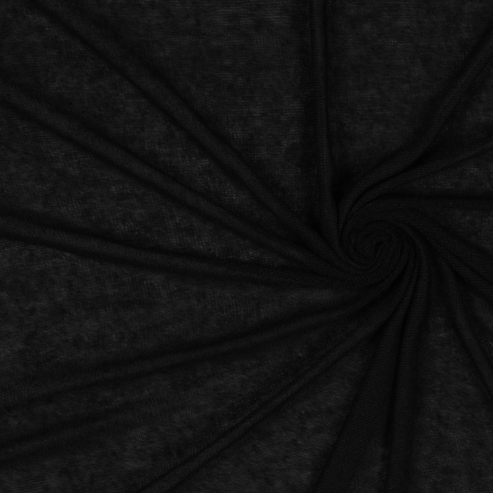 Black Sheer Rayon Knit Black Sheer Rayon Knit