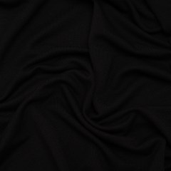 Stretch Rayon Jersey – Black – Designer Deadstock Stretch Rayon Jersey – Black – Designer Deadstock