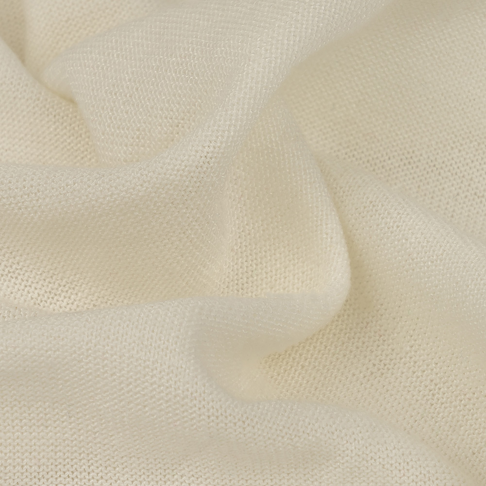 Off White Lightweight Rayon Jersey