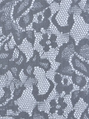 Black and White Lace-Print Silk Chiffon Black and White Lace-Print Silk Chiffon