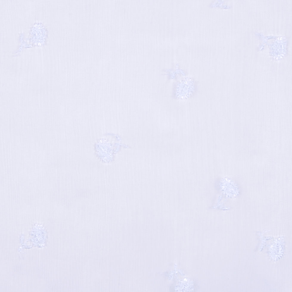 Carolina Herrera Italian Jet Stream Floral Cotton Embroidered Crinkled Silk Chiffon Carolina Herrera Italian Jet Stream Floral Cotton Embroidered Crinkled Silk Chiffon