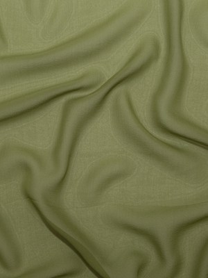 Italian Herbal Green Stretch Silk Chiffon Italian Herbal Green Stretch Silk Chiffon