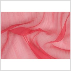 Oscar de la Renta Coral Pink Crinkled Silk Organza Oscar de la Renta Coral Pink Crinkled Silk Organza