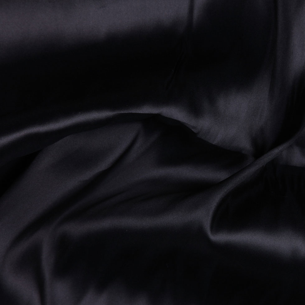 Blue Graphite Satin-Faced Silk Organza Blue Graphite Satin-Faced Silk Organza