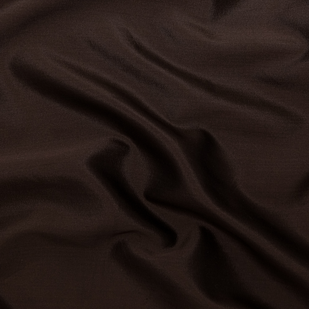 Chocolate Silk and Wool Woven Chocolate Silk and Wool Woven