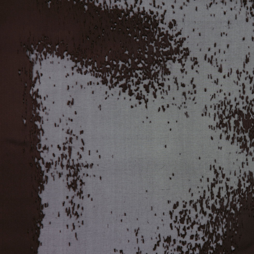 Donna Karan Chocolate Burnout & Laser-cut Silk Charmeuse