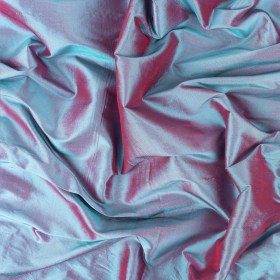 Iridescent Sky Blue and Magenta Silk Shantung Iridescent Sky Blue and Magenta Silk Shantung