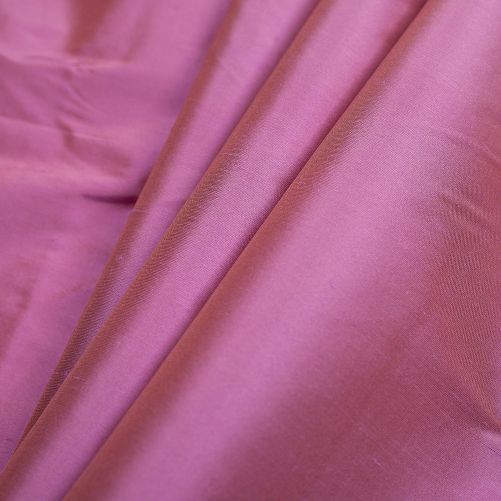 Silk Shantung – Iridescent Rose Pink and Peach – Shantung Collection Silk Shantung – Iridescent Rose Pink and Peach – Shantung Collection