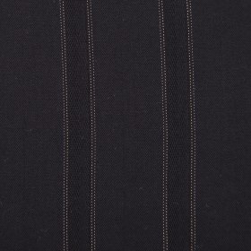 Italian Black Striped Wool Suiting Italian Black Striped Wool Suiting