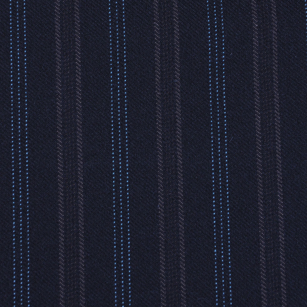 Black/Baby Blue Striped Suiting Black/Baby Blue Striped Suiting