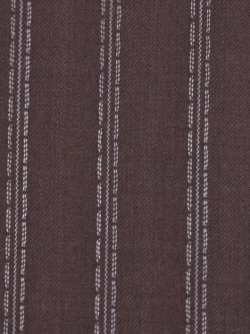 Chocolate Mulch and Barely Blue Striped Wool Dobby Suiting Chocolate Mulch and Barely Blue Striped Wool Dobby Suiting
