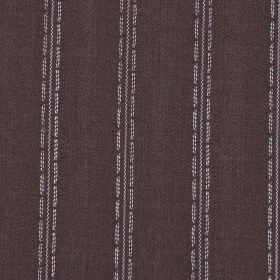 Chocolate Mulch and Barely Blue Striped Wool Dobby Suiting Chocolate Mulch and Barely Blue Striped Wool Dobby Suiting