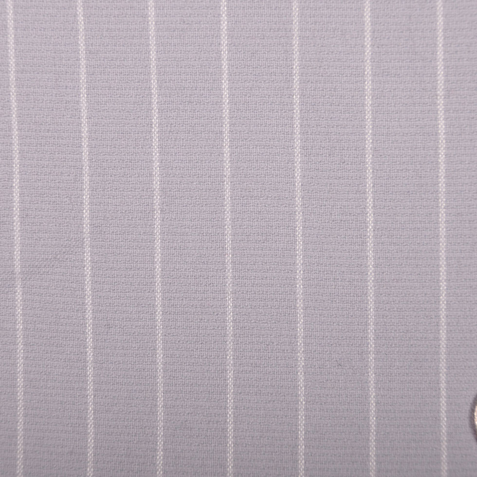 Famous Designer Italian Cool Gray Rayon-Wool Woven Pique Famous Designer Italian Cool Gray Rayon-Wool Woven Pique