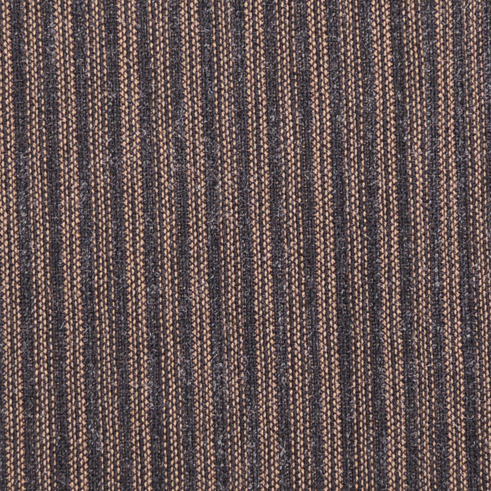 Black/Beige Striped Suiting