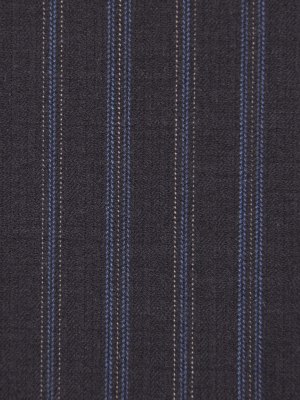 Famous Designer Striped Herringbone Italian Wool Suiting Famous Designer Striped Herringbone Italian Wool Suiting
