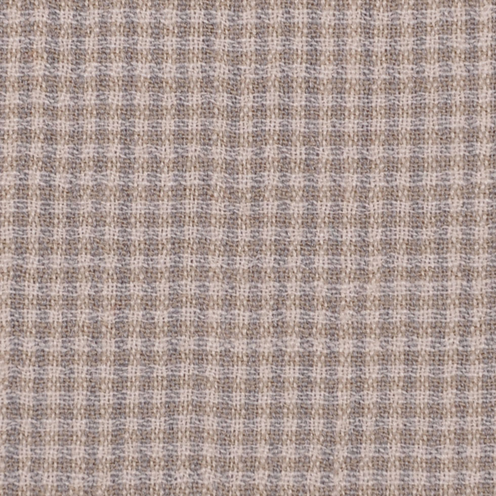 Italian Khaki/Off-White Wool Suiting