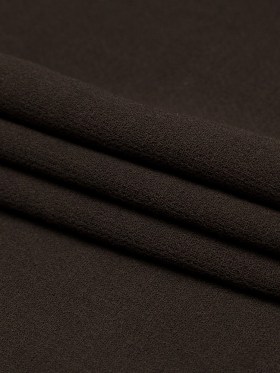 Italian Chocolate Creped Wool Double Cloth Wool Suiting Italian Chocolate Creped Wool Double Cloth Wool Suiting