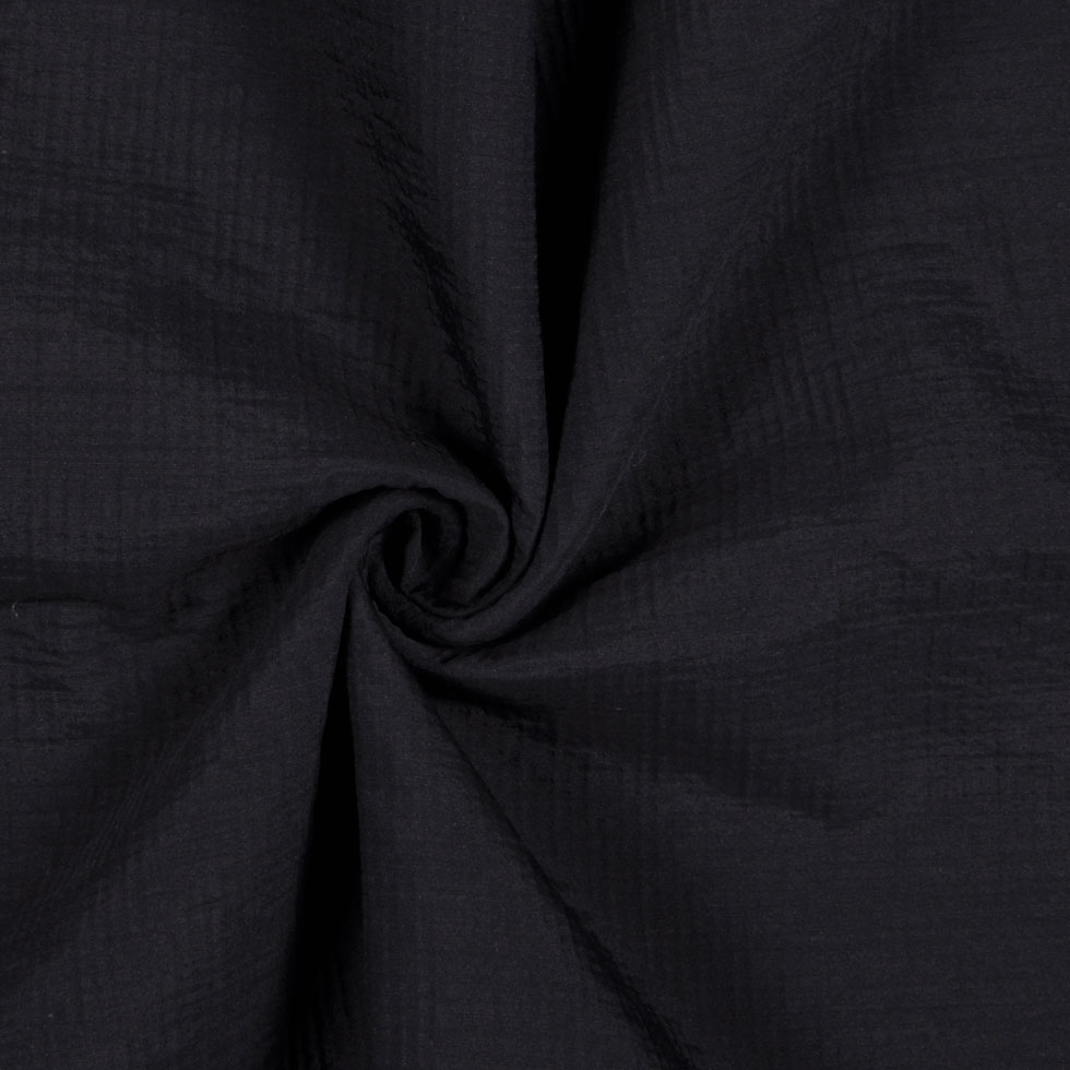 Black Crinkled Double Face Black Crinkled Double Face