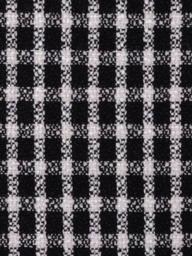 Black/Off-White Plaid Coating Black/Off-White Plaid Coating