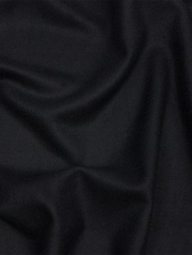 Black Brushed Wool and Cashmere Twill Black Brushed Wool and Cashmere Twill