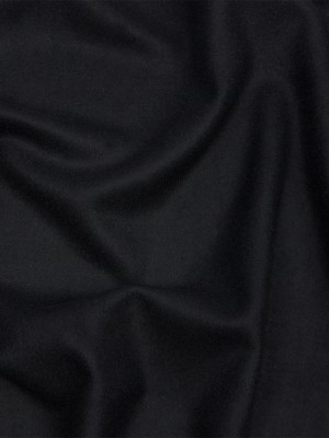 Black Brushed Wool and Cashmere Twill Black Brushed Wool and Cashmere Twill