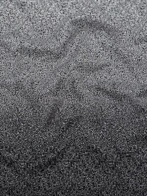 Italian Black and White Geometric Ombre Polyester Jacquard Panel Italian Black and White Geometric Ombre Polyester Jacquard Panel