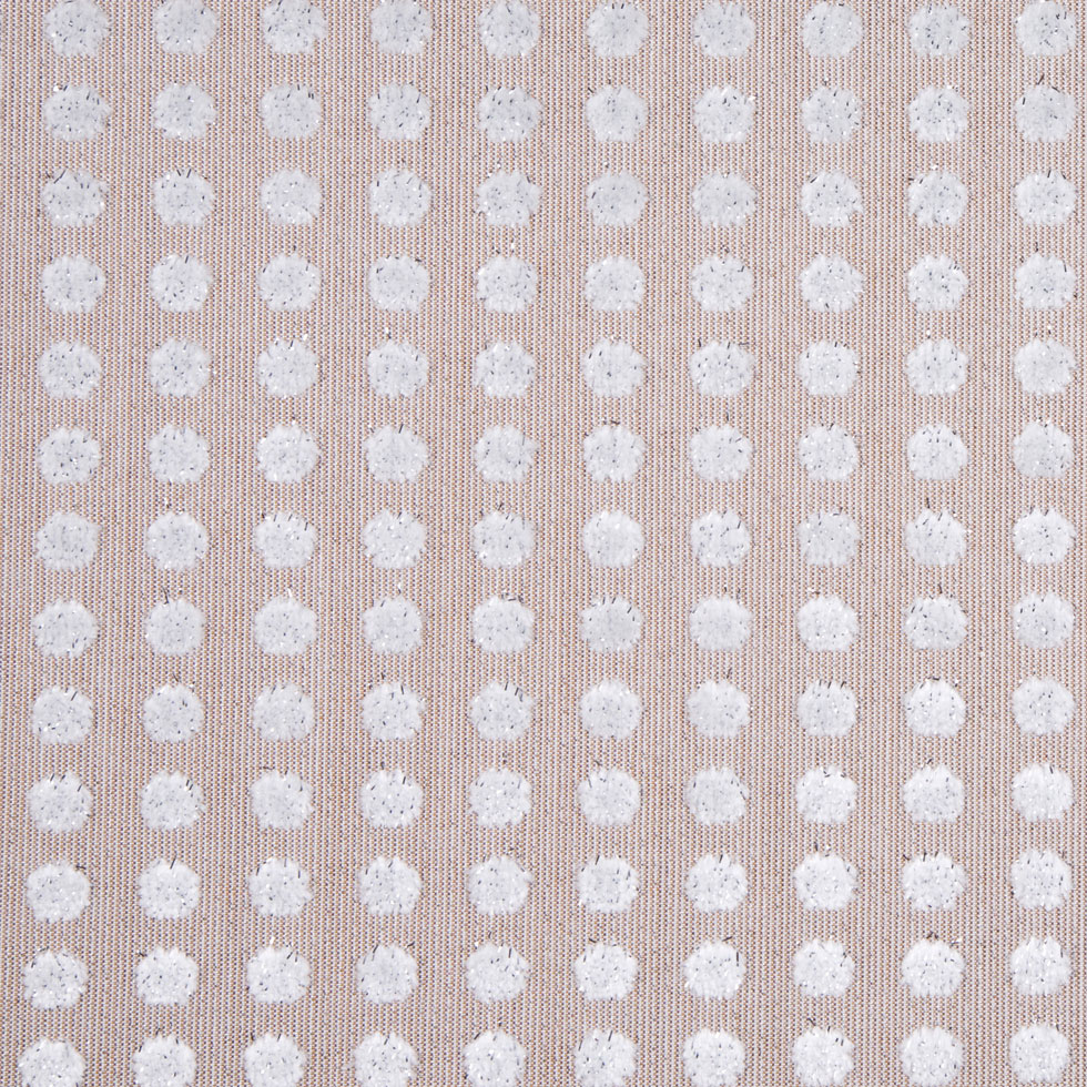 Toffee/Light Gray Polka Dots Velvet Toffee/Light Gray Polka Dots Velvet
