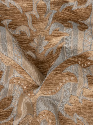 Driftwood/Duck Egg Damask Chenille Driftwood/Duck Egg Damask Chenille