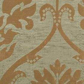Italian Olive/Gold Polyester Blended Damask Chenille Italian Olive/Gold Polyester Blended Damask Chenille