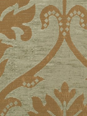 Italian Olive/Gold Polyester Blended Damask Chenille Italian Olive/Gold Polyester Blended Damask Chenille