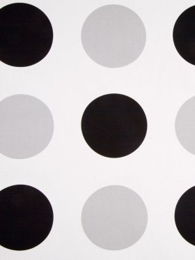 Off-White/Black/Gray Polka Dots Canvas Off-White/Black/Gray Polka Dots Canvas
