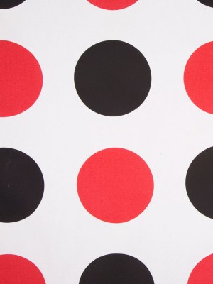 Off-White/Black/Primary Red Polka Dots Canvas Off-White/Black/Primary Red Polka Dots Canvas