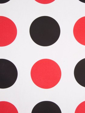 Off-White/Black/Primary Red Polka Dots Canvas Off-White/Black/Primary Red Polka Dots Canvas