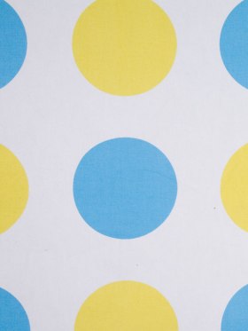 Off-White/Maize/Sky Blue Polka Dots Canvas Off-White/Maize/Sky Blue Polka Dots Canvas