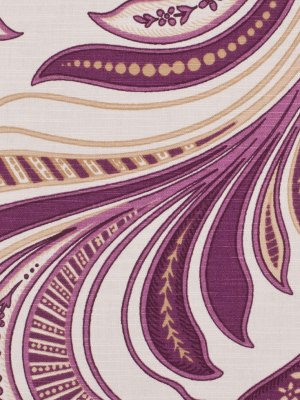 Off-White/Berry/Beige Paisley Canvas Off-White/Berry/Beige Paisley Canvas