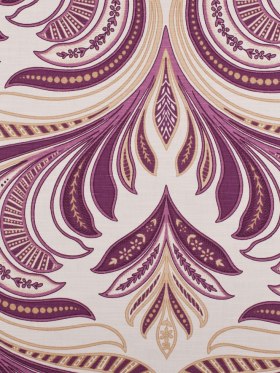 Off-White/Berry/Beige Paisley Canvas Off-White/Berry/Beige Paisley Canvas