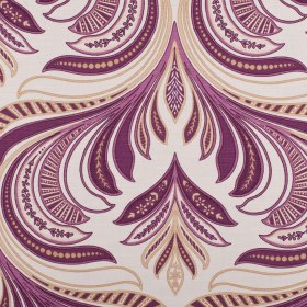 Off-White/Berry/Beige Paisley Canvas Off-White/Berry/Beige Paisley Canvas