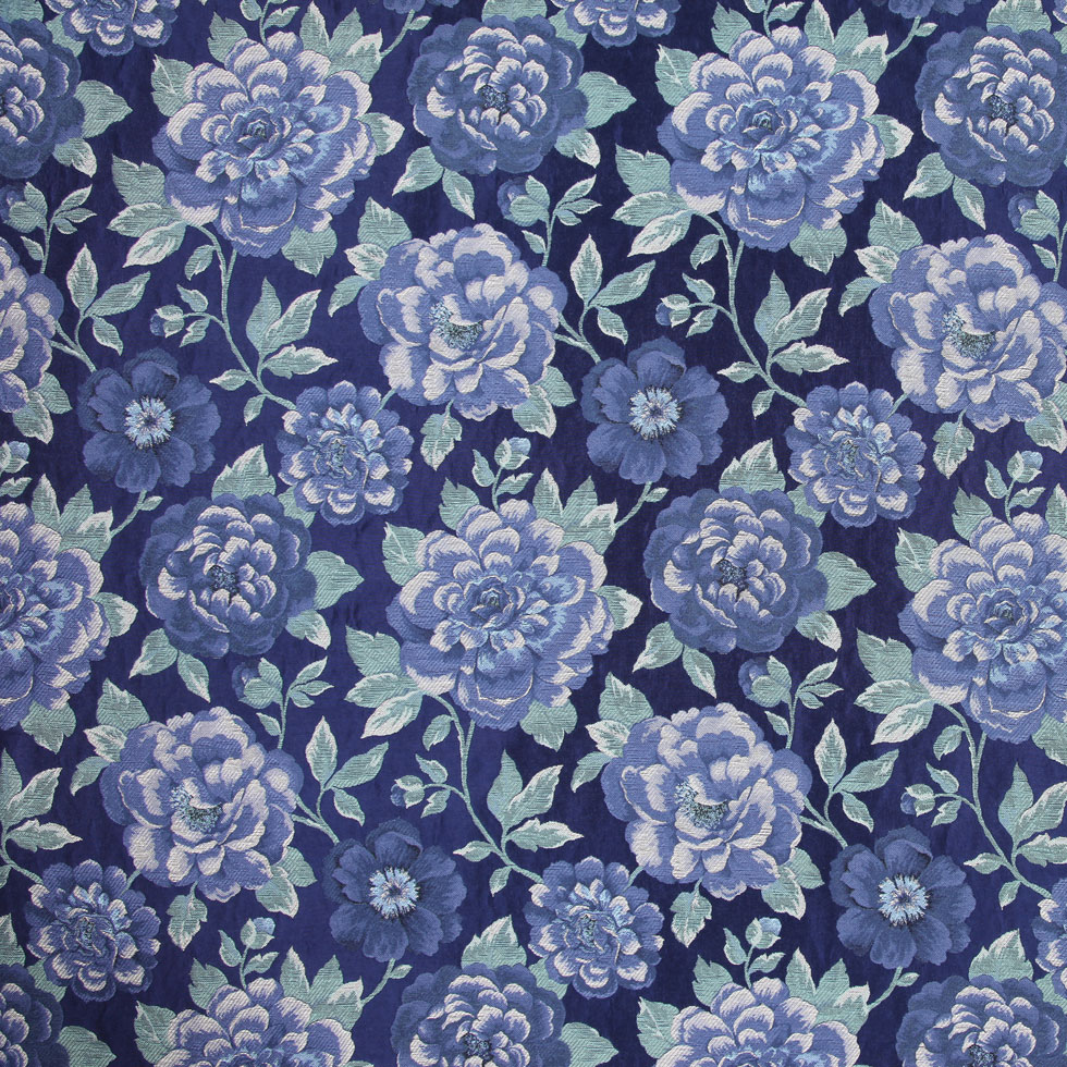 Marine/Sage/Beige Floral Woven Marine/Sage/Beige Floral Woven