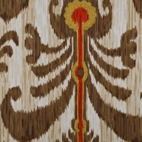 Brown & Red Porcini Ikat Prints Brown & Red Porcini Ikat Prints